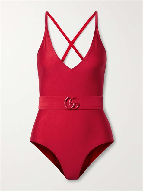 gucci pink leopard swimsuit|net a porter gucci swimsuit.